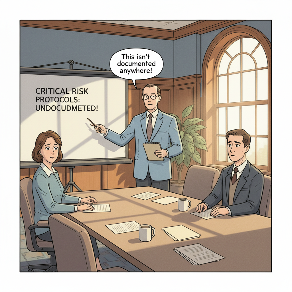 Loss of critical compliance knowledge leads to increased risks of non-compliance penalties.