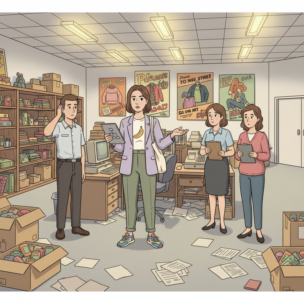 As stock issues arise, sales plummet, revealing the immediate impact of knowledge loss.