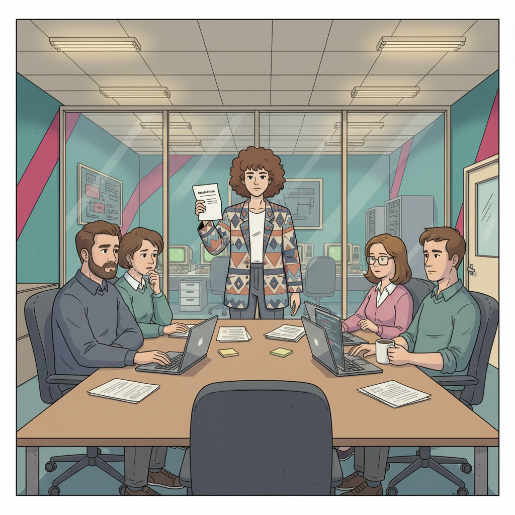 When a key developer announces their departure, panic ensues over missed project milestones.