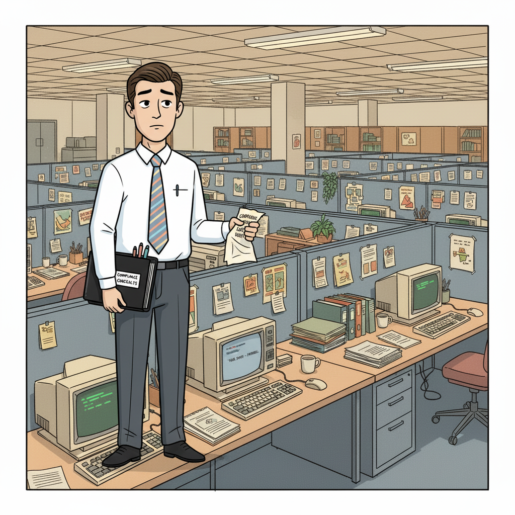 Without clear knowledge transfer, the team struggles to maintain compliance.