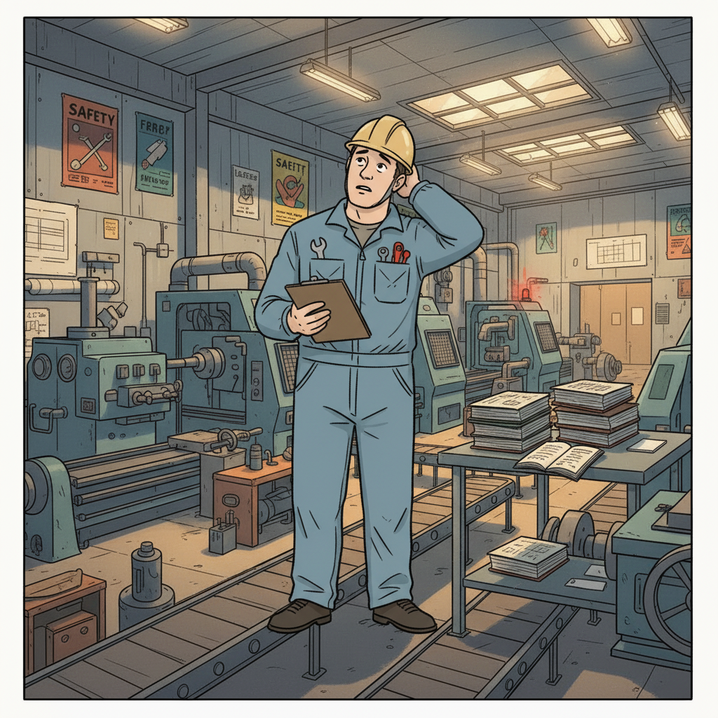 Without proper documentation, vital parts are lost in chaos.