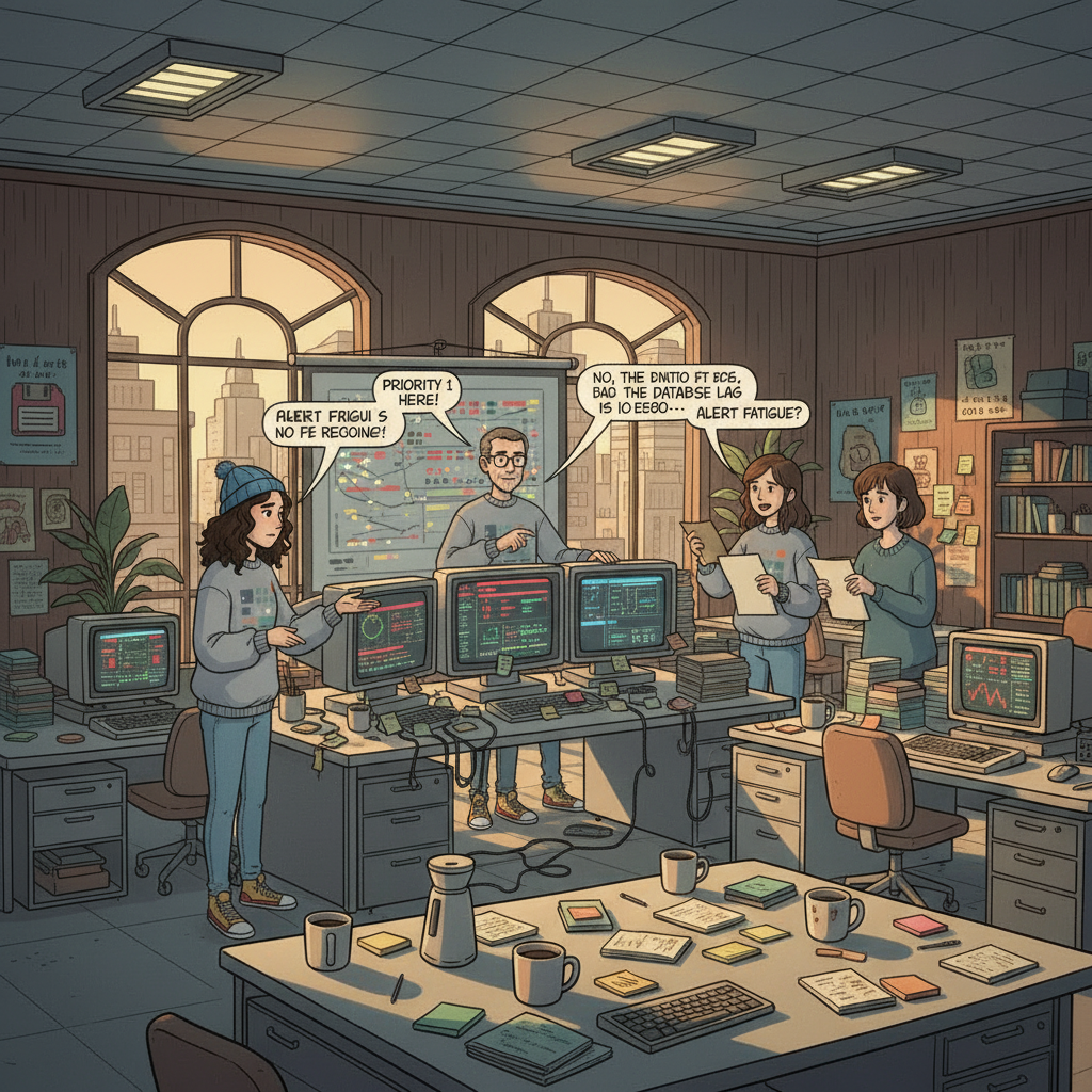 Critical feedback from the SRE's prior experience is lost, resulting in a poorly outlined incident response.