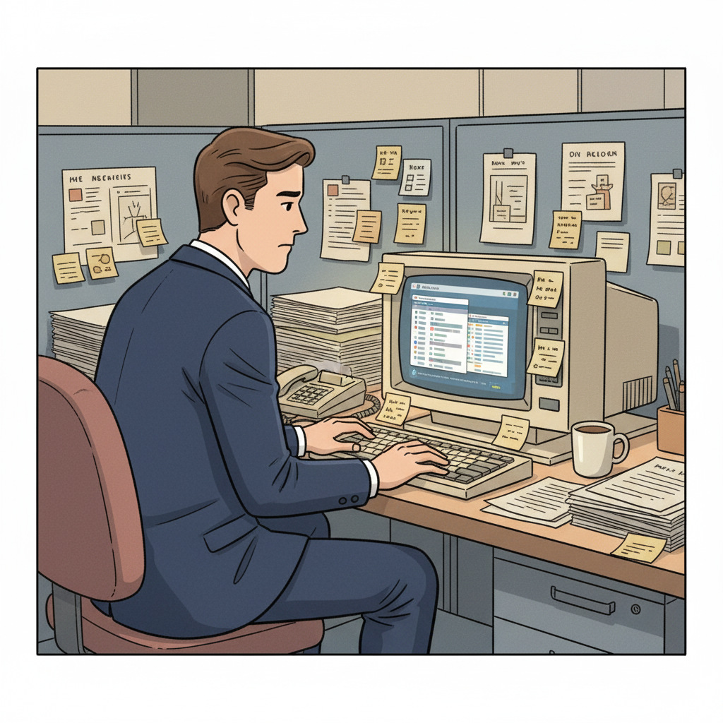 Panic sets in as the founder notices incomplete project plans.