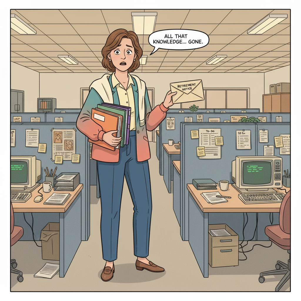 The pressure mounts as critical knowledge slips away.