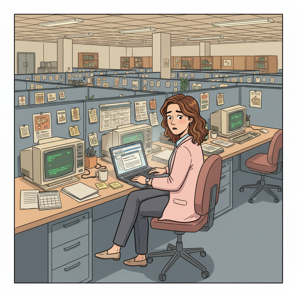 The moment of surprise: An unexpected resignation notice creates immediate tension.